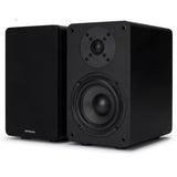 Aiwa SP-A100 Altavoces de estantería pasivos, Par de Altavoces de estantería,Hi-Fi Altavoz de 2 vías, 150W de Potencia, Woofer de 5.25", Bookself Speakers, con Sistema Reflex de Graves. Color: Negro