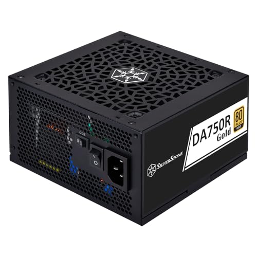 SilverStone Technology DA750R Gold, ATX Totalmente Modular 80 Plus Gold 750W ATX 3,0 y PCIe 5,0, SST-DA750R-GMA