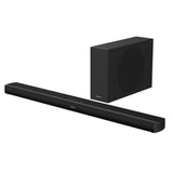 Aiwa Barra De Sonido con Subwoofer Inalámbrico HE-1200SW 2.1 CH con potencia120W RMS. Color Negro