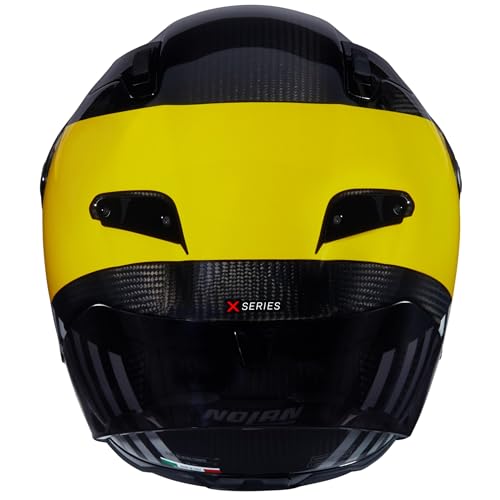 NOLAN Helmet X-804 RS Combo Gara 350 M, Carbono/Amarillo/Gris/Negro
