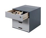 Durable 338558 Caja para café COFFEE POINT BOX para organizar cápsulas de café, sobres de azúcar,cucharillas, servilletas, bolsas de té y mucho más, antracita
