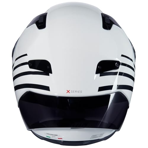 Nolan X-804 Casco, Unisex, Blanco/Negro, Medium
