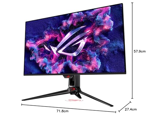 ASUS ROG Swift OLED PG32UCDMZ Monitor Gaming de 32" 4K (3840x2160) Panel QD-OLED, 240 Hz, 0.03 ms, G-Sync, disipador térmico, película de grafeno, 99% DCI-P3, USB Tipo-C y DisplayWidget Center