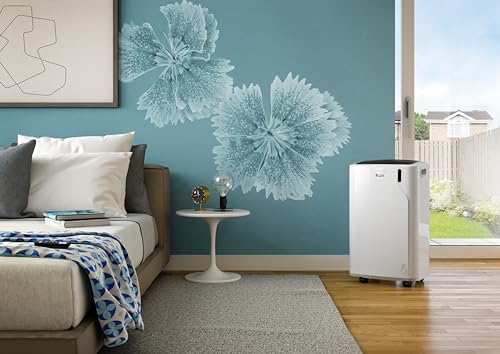 De'Longhi EM Series Pinguino Pac EM93K Silent, Aire Acondicionado Portátil Silencioso, 10.500 BTU/h, 90m3, 2.6 kW, 3 Velocidades, Gas R290, 1105 W, 90 Cubic_Feet, 63 Decibeles, White