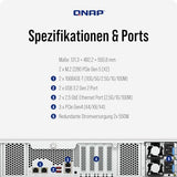 QNAP TS-H1277AXU-RP NAS Rack (2 U) Ethernet/LAN Noir E-2136
