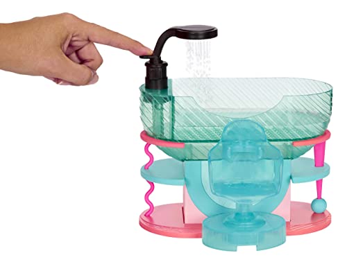 L.O.L. Surprise! LOL Surprise Shine On Salon & SPA - con más de 65 sorpresas - con Luces y Agua - Incluye una Cascada Real, un Espejo Iluminado y un Juego Completo de 360° - Edad: 4+ años
