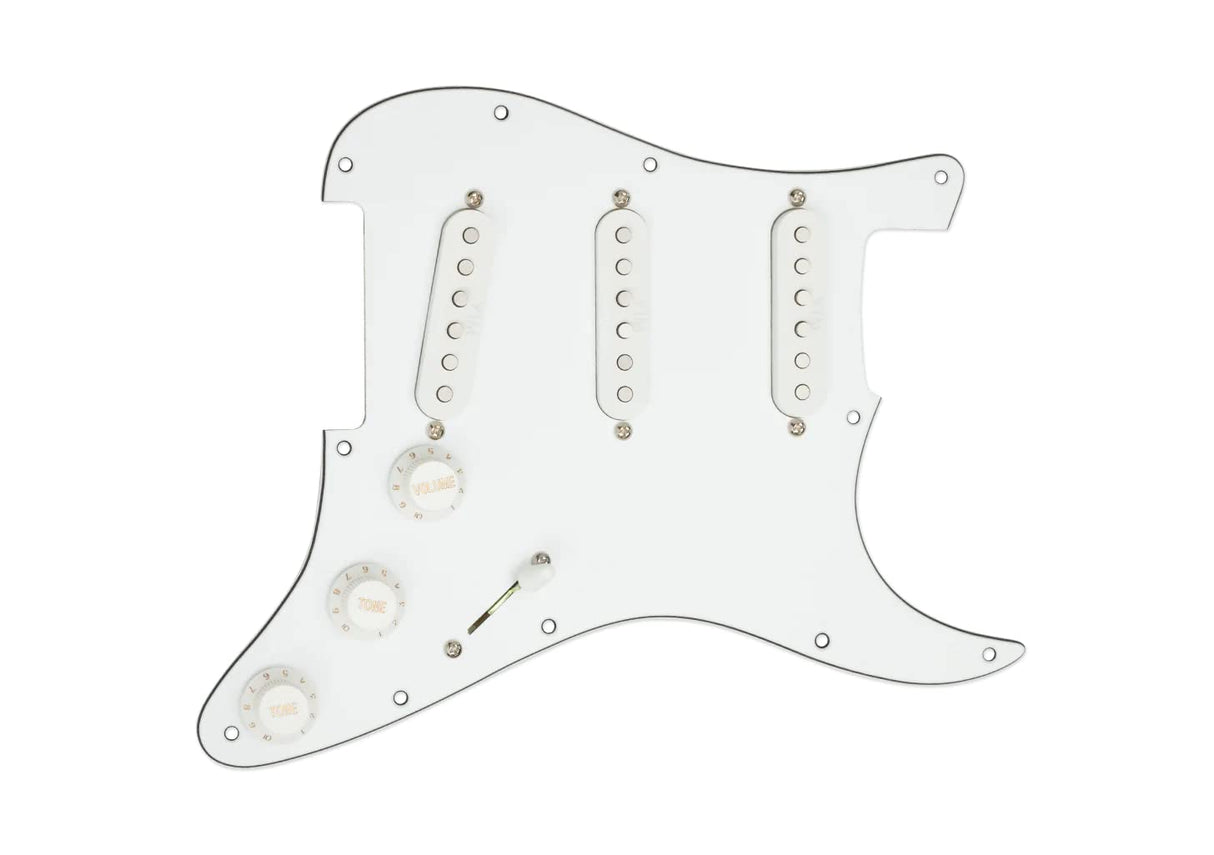 Formato simple Seymour Duncan STK-S10PGD-W Humbucker placa YJM Furia Micro guitarra eléctrica blanca