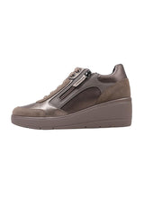 Geox D Ilde C, Zapatillas, Dk Taupe, 41 EU