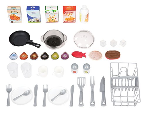 SMOBY- Kitchen Studio XXL Bubble con 38 accesorios, simula el efecto del agua hirviendo, refrigerador, horno, lavavajillas, dispensador de hielo, cafetera, 7600311025