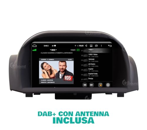 Radio de Coche para Ford Fiesta 2013-16 Android GPS Bluetooth WiFi USB Dab+ Touchscreen 7" 8core Carplay AndroidAuto