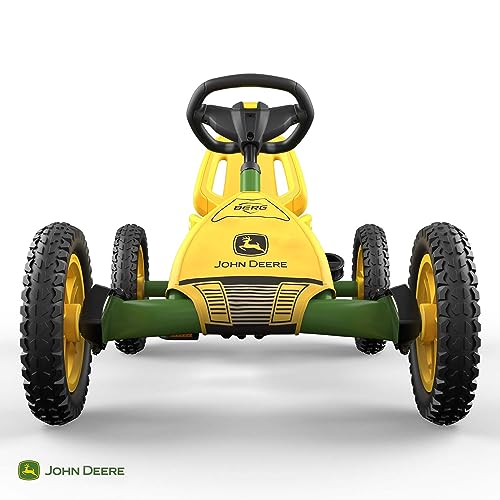 BERG Pedal Gokart Buddy John Deere | Coche de Pedales, Seguro y Estabilidad, Juguete para niños Adecuado para niños de 3 a 8 años