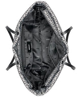 DKNY Jenny Tote, 100% poliéster con Ribete de Poliuretano Mujeres, Logotipo Negro y Negro