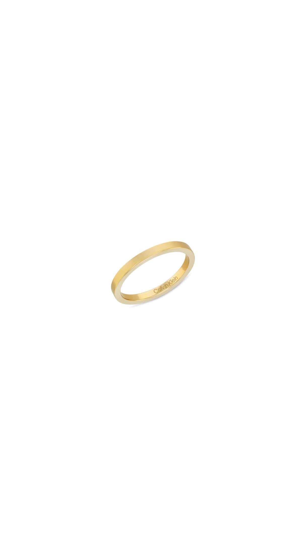 Calvin Klein Set de 3 Anillos para Mujer Colección CK TRIO en Oro Amarillo con Cristales - 35000795D, 56mm, Gold