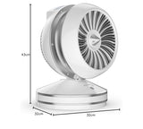 Rowenta Air Force Intense - Ventilador de calefacción 2 en 1, silencioso, multioscilación ecológica, modo automático, función de inicio diferido, mando a distancia, HQ7152F0, color blanco
