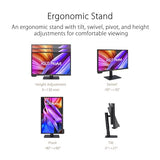 ASUS ProArt Display PA24US - Monitor Profesional de 23,6", IPS, 4K UHD (3840 x 2160), HDR-10, HLG, 99% Adobe RGB, 95% DCI-P3, ΔE < 1, 12G-SDI, USB-C, VESA DisplayHDR 600, Sostenibilidad ecológica