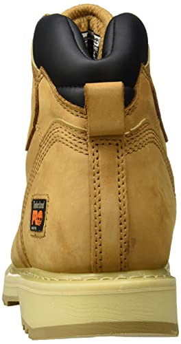 Timberland PRO 6 In Pit Boss, Fire and Safety Shoe Hombre, Amarillo, 41.5 EU