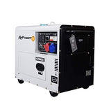 ITCPower-Generador eléctrico diésel insonorizado Full Power Trifásico y monofásico, potencia máxima 7,9KVA(400V)-5,6KW(230V), dispone de ATS-para emergencias, apoyo solar o caída de red. DG7800SET