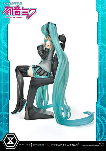 Prime 1 Studio Hatsune Miku - Figura Decorativa (PVC, 1/4 Hatsune Miku Art by Neco, 34 cm)
