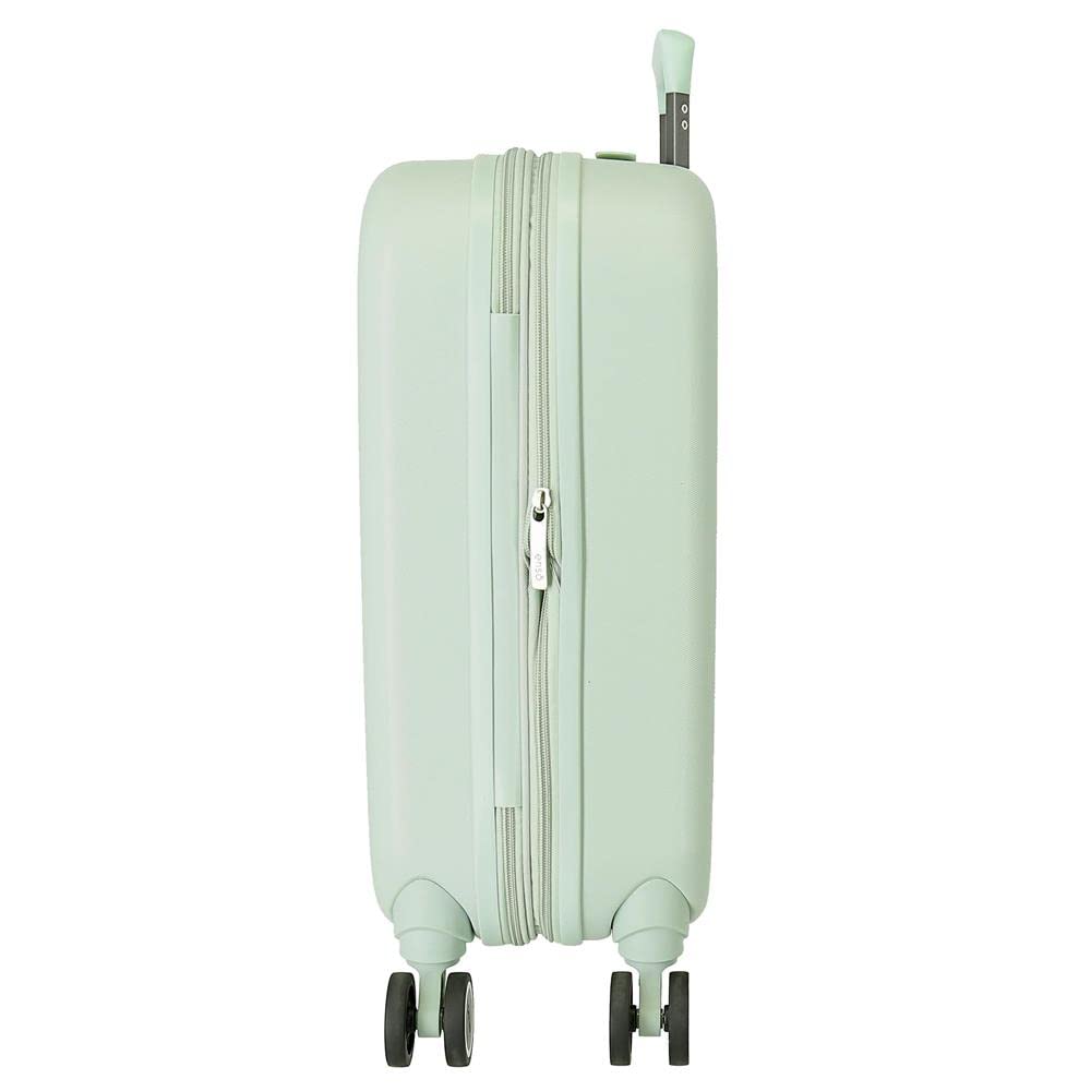 Enso Tropical Love Maleta de Cabina Verde 40x55x20 cms Rígida ABS Cierre TSA Integrado 37L 2,74 kgs 4 Ruedas Dobles Equipaje Mano