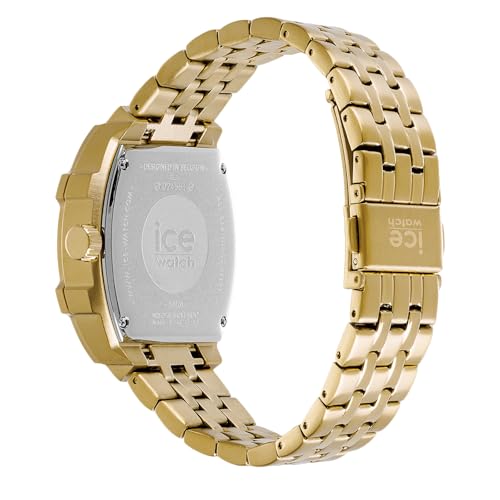 Ice-Watch - ICE boliday Black Full steel - Reloj dorado para Mujer con Correa de Acero Inoxidable - 024551 (Small)