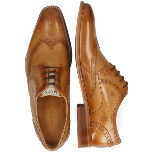 Melvin & Hamilton Dylan 2, Oxford Plano Hombre, Beige, 46 EU