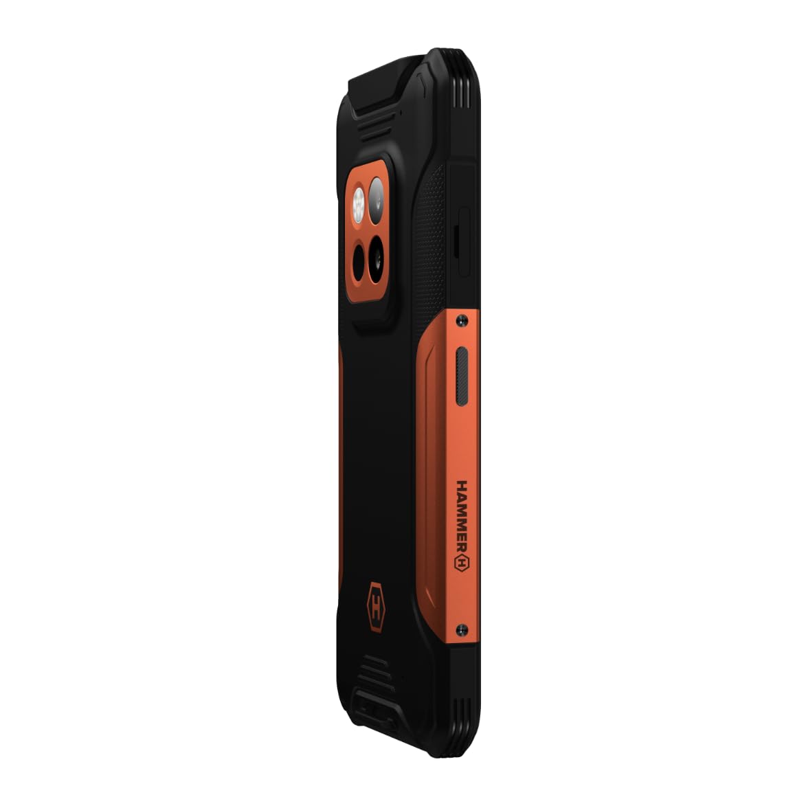 Hammer Construction 2 Thermal Smartphone ultrarresistente IP69 con termómetro y telémetro láser, 8+8GB RAM, Android 14, cámara Potente de 108mpx, batería de 6500mAh con función powerbank, 256GB/1TB