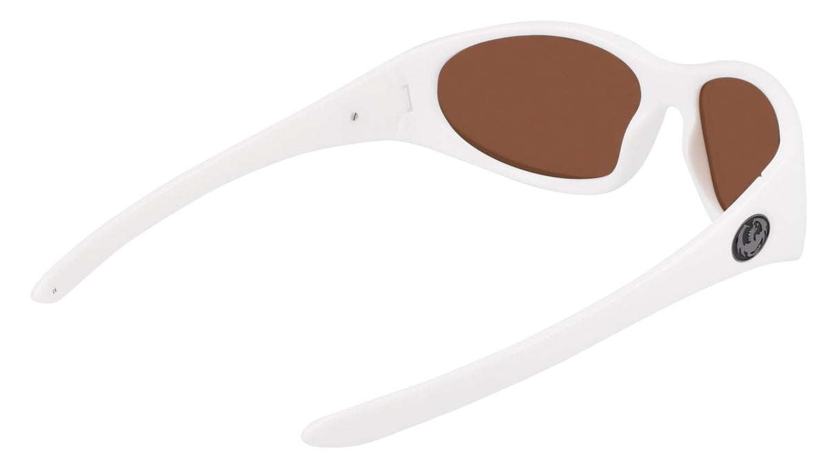 DRAGON The Box 2IZED Gafas, White with Silver Ion Polarized Lens, Talla única para Hombre