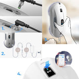 SMARTBOT Robot Limpiacristales - Limpia Cristales Electrico Ventanas - Limpiacristales Electrico 3 años garantía con 12 Trapos de Microfibra - Sistema de Navegación y Anticaída Hobot-368 con App