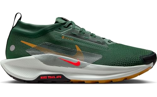 NIKE Pegasus Trail 5 Gore-Tex, Sneaker Hombre, Fir Bright Crimson Clay Green, 45.5 EU