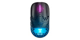 Xtrfy MZ1 Wireless, Ratón Inalámbrico Ultraligero de Gaming, 2.4 GHz RF, Forma Única para Apuntar de Manera Óptima, Iluminación RGB, Recargable, Negro