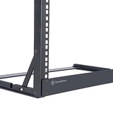 SilverStone SST-RK06U-OF 19 Zoll Desktop-Rack, offener Rahmen - 6U