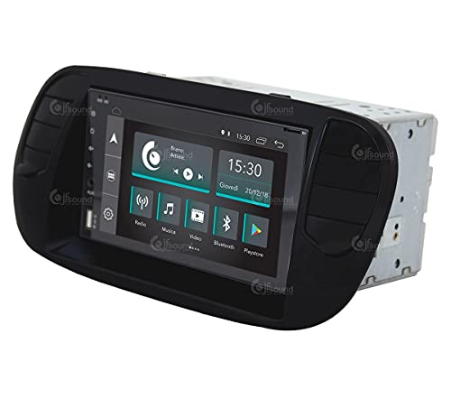 Radio de Coche para Fiat 500 Negro Mate GPS Bluetooth WiFi USB Dab+ Touchscreen 6.2" 4core Carplay AndroidAuto
