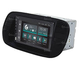 Radio de Coche para Fiat 500 Negro Mate GPS Bluetooth WiFi USB Dab+ Touchscreen 6.2" 4core Carplay AndroidAuto