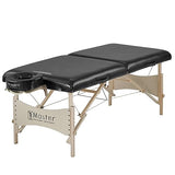 Master Massage Balboa - Camilla de Masaje portátil (71 cm, Plegable), Color Negro Brillante