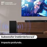 Hisense AX5100Q - Barra de Sonido 5.1, 580W, 8 Altavoces, Subwoofer y Altavoces Traseros Semi-Inalámbricos, Dolby Atmos, Hi-Concerto, HDMI eARC, Bluetooth 5.3, Ez Play