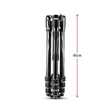 Manfrotto Travel Kit: Tripod + Backpack, Trípode de viaje de aluminio,