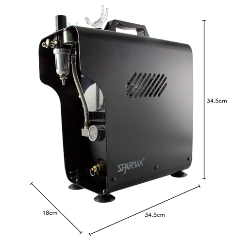 Sparmax TC-620X - Compresor de aire silencioso en seco, Beige