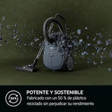 AEG Aspiradora de Trineo Con Bolsa AB61C2DBS, 850W, Filtro HEPA, Capacidad 3,5 L, Radio de Acción 12m, Ruedas XL, Cepillo Parketto, Boquilla 3 en 1, Incluye 1 bolsa, Azul