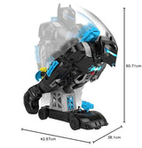 Fisher-Price Imaginext DC Super Friends Bat-robot con Bat-tecnología, robot 2 en 1 que se transforma y conjunto de juego de Batman con luces y sonidos para niños y niñas de 3 a 8 años