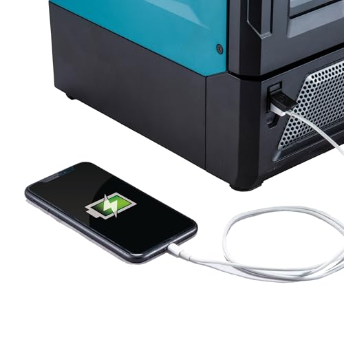 Makita MW001GZ - Microondas con batería, 40 V, máx. 350/500 W, 8 L (sin batería, sin cargador)