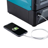 Makita MW001GZ - Microondas con batería, 40 V, máx. 350/500 W, 8 L (sin batería, sin cargador)