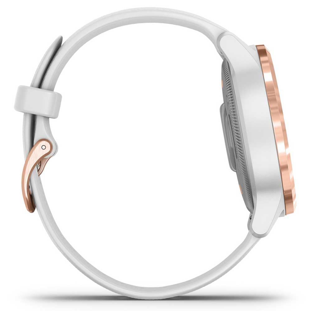 Garmin Vívoactive 4S Reloj Inteligente con GPS y Funciones de Control de la Salud Durante Todo el Día, Adultos Unisex, Rosa/Blanco, 40mm