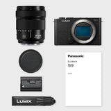 Panasonic Lumix DC-S9HE-K Cámara Vlog, Puerta Abierta, Fotograma Completo, Sin Espejo, 24,2 MP, 6K/4K, PDAF 779, Estabilización De Imagen, Angulo Libre, WiFi 5 GHz, Negro, Lente 28-200 mm (Zoom x7)