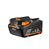 AEG SETLL1840S - Pack de 2 baterías de 4 Ah 18 voltios (PRO18 V) y Cargador de Sonido en su Bolsa de Almacenamiento