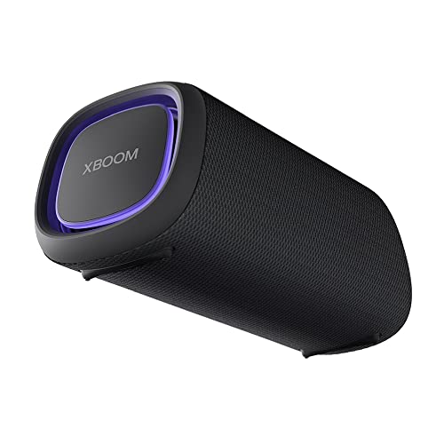 LG XBOOM Go XG5QBK - Altavoz Inalámbrico, Bluetooth, 20W, Sonido Sound Boost, Resistente al Agua IP67, Autonomía 18h, Color de Luces LED Variable, Amplia Conectividad, Color Negro