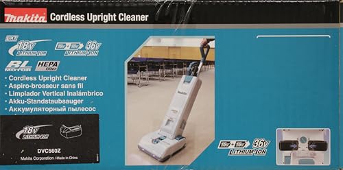 Makita Aspiradora sin escobillas DVC560Z, 36 V, sin batería y Cargador