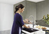BLANCO 522407 SOLENTA-S Senso UltraResist Grifo de Cocina Acero Inoxidable Acabado, 230 V, Pvd Steel, Sensor