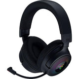 Razer Kraken V4 - Wireless Gaming Headset (3 Modes Connectivity, Triforce 40mm Drivers, 9-Zone RGB Earcup Lighting, Mix & Volume adjustments, THX Spatial Audio) Black