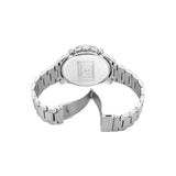 Diesel Reloj Mega Chief Slim para Hombre, Movimiento cronógrafo con Correa de Acero Inoxidable, Tono Plateado y Negro