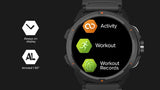 Hammer Watch 2 smartwatch, Pantalla AMOLED+ Gorilla Glass, GPS, 530 mAh, hasta 13 días de Funcionamiento, Modo Deportivo, Linterna integrada, Robusto, Apto para Uso en Exteriores